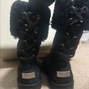 UGG Black Fur Lined Boots
